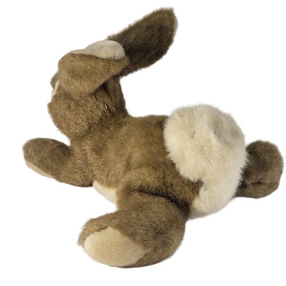 Realistic Brown Tan Rabbit Plush Bunny Stuffed Animal 11" long - Picture 11 of 11